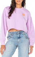 Roxy Morning Hike Graphic Crop Sweatshirt