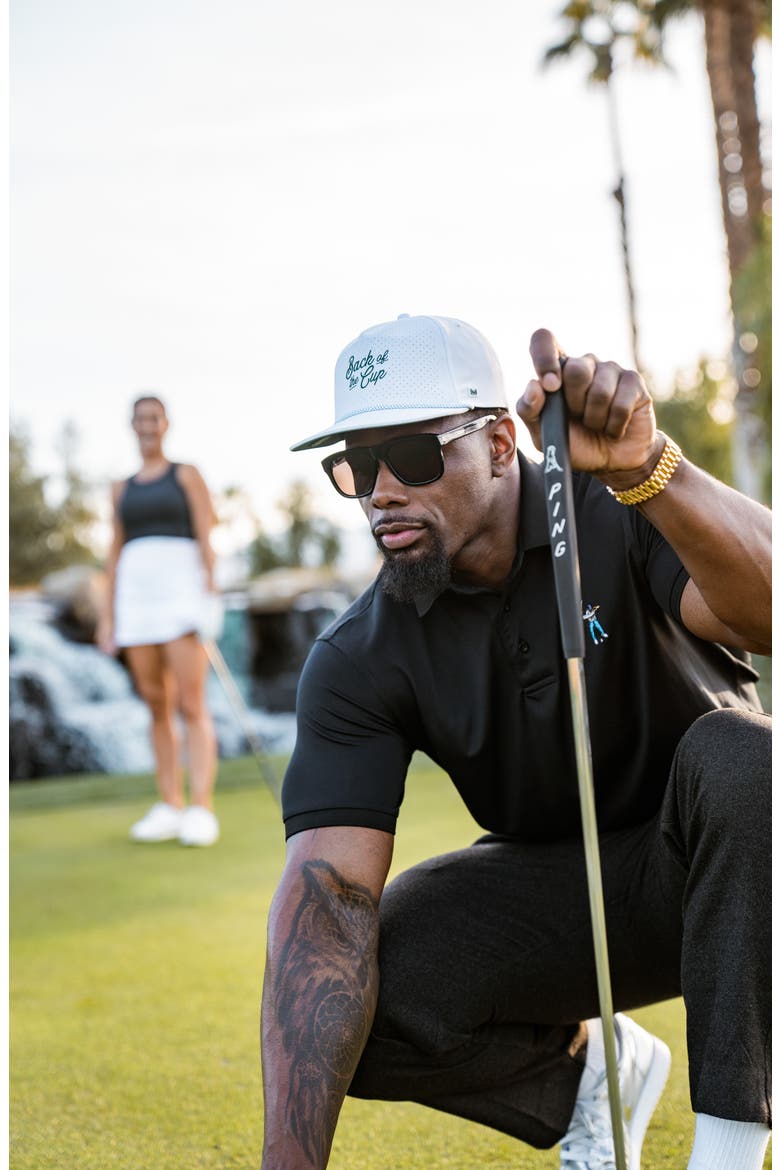 Coronado Links Hydro Performance Snapback Hat, Alternate, color, WHITE/ GREEN