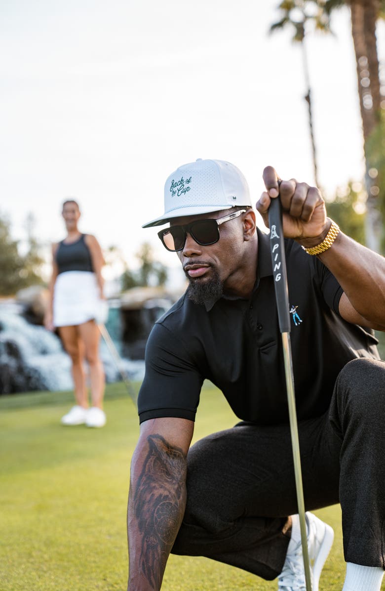 Melin Coronado Links Hydro Performance Snapback Hat, Alternate, color, White/ Green