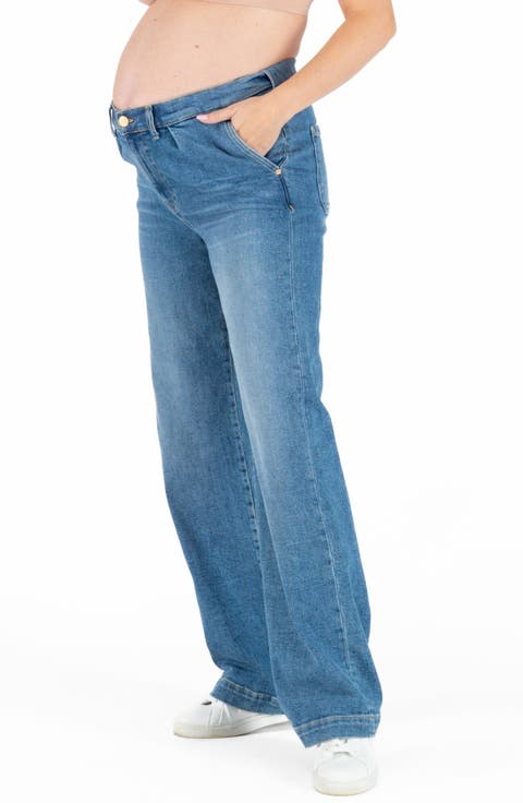 Kelly wide leg maternity and post partum jeans
