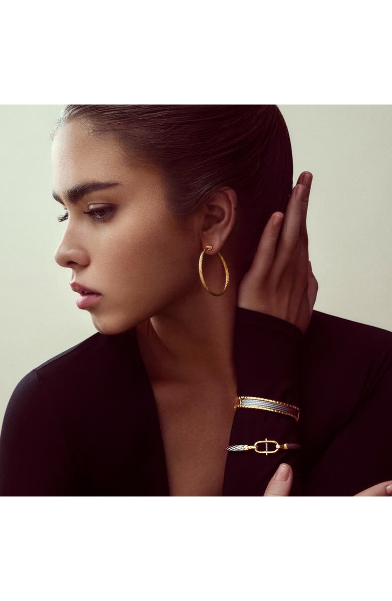 CHARRIOL Celtic Hoop Earrings, Alternate, color, Yellow Gold Pvd