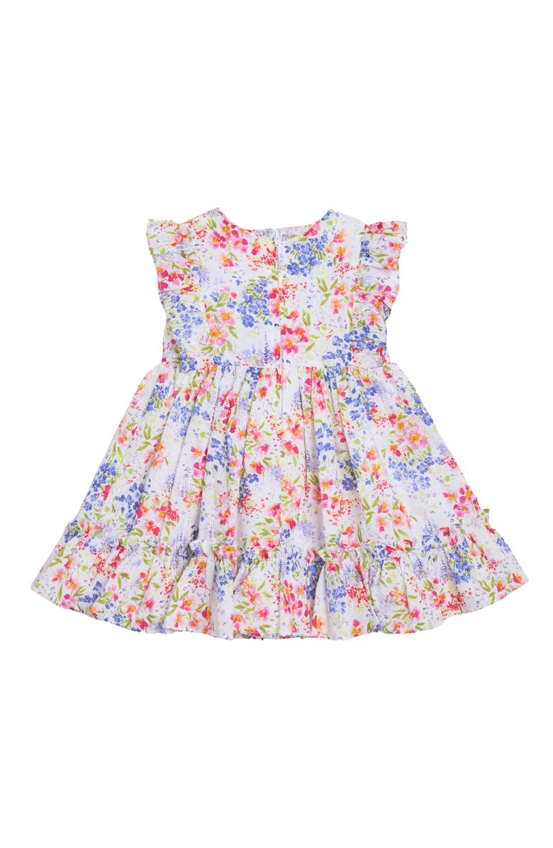 Pippa & Julie Daphne Floral Clip Dot Dress, Alternate, color, 