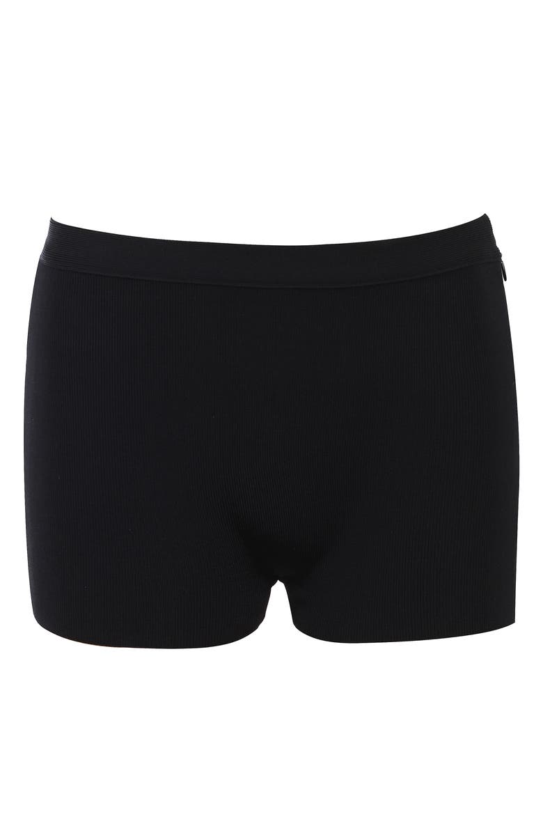 HOUSE OF CB The Capri Bandage Mini Shorts, Alternate, color, Black