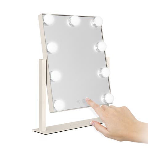 Small Vertical Hollywood Makeup Mirror with Lights