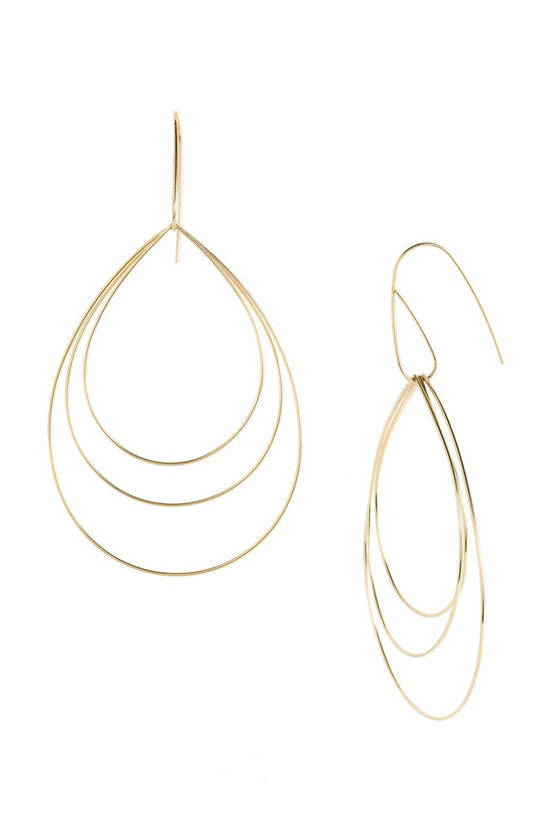 LANA Jewelry Large Triple Teardrop Earrings, Main, color,