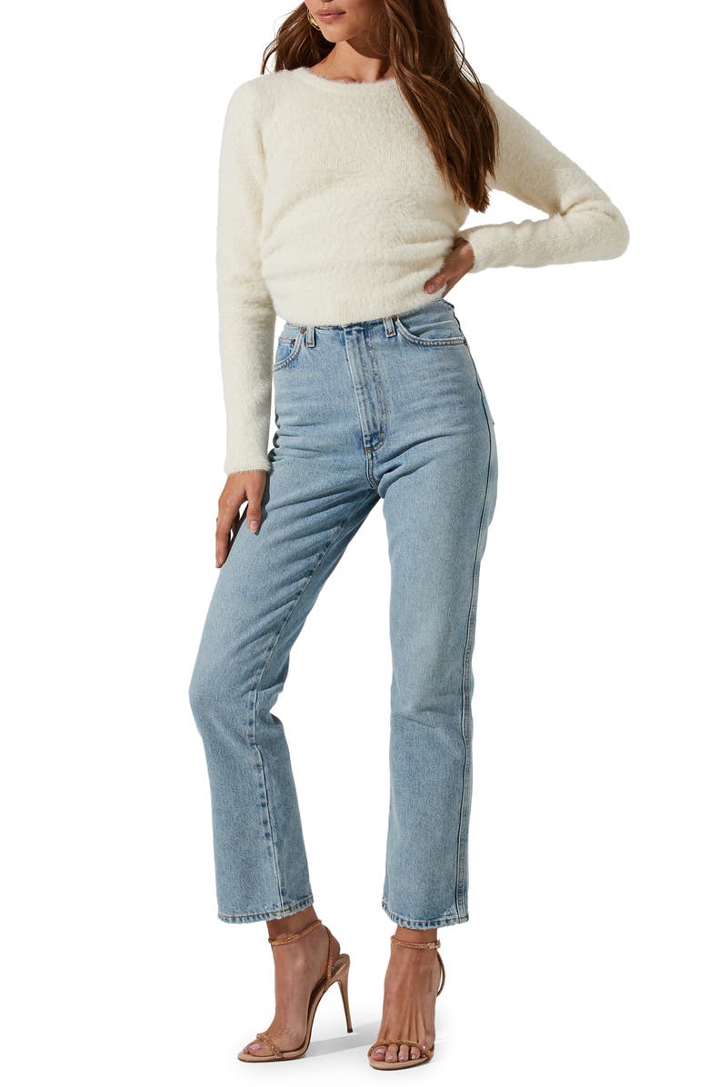 ASTR the Label Back Cutout Sweater, Main, color, 