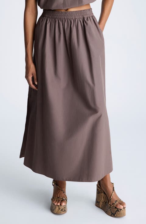 Side Slit Maxi Skirt
