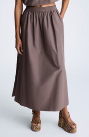 Kenneth Cole Side Slit Maxi Skirt