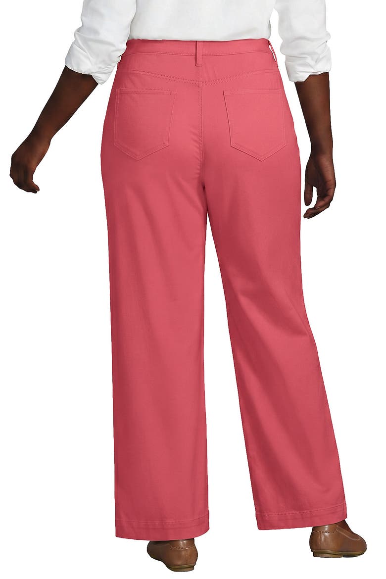 High Rise 5 Pocket Wide Leg Chino Pants, Alternate, color, Soft Mojave Rose