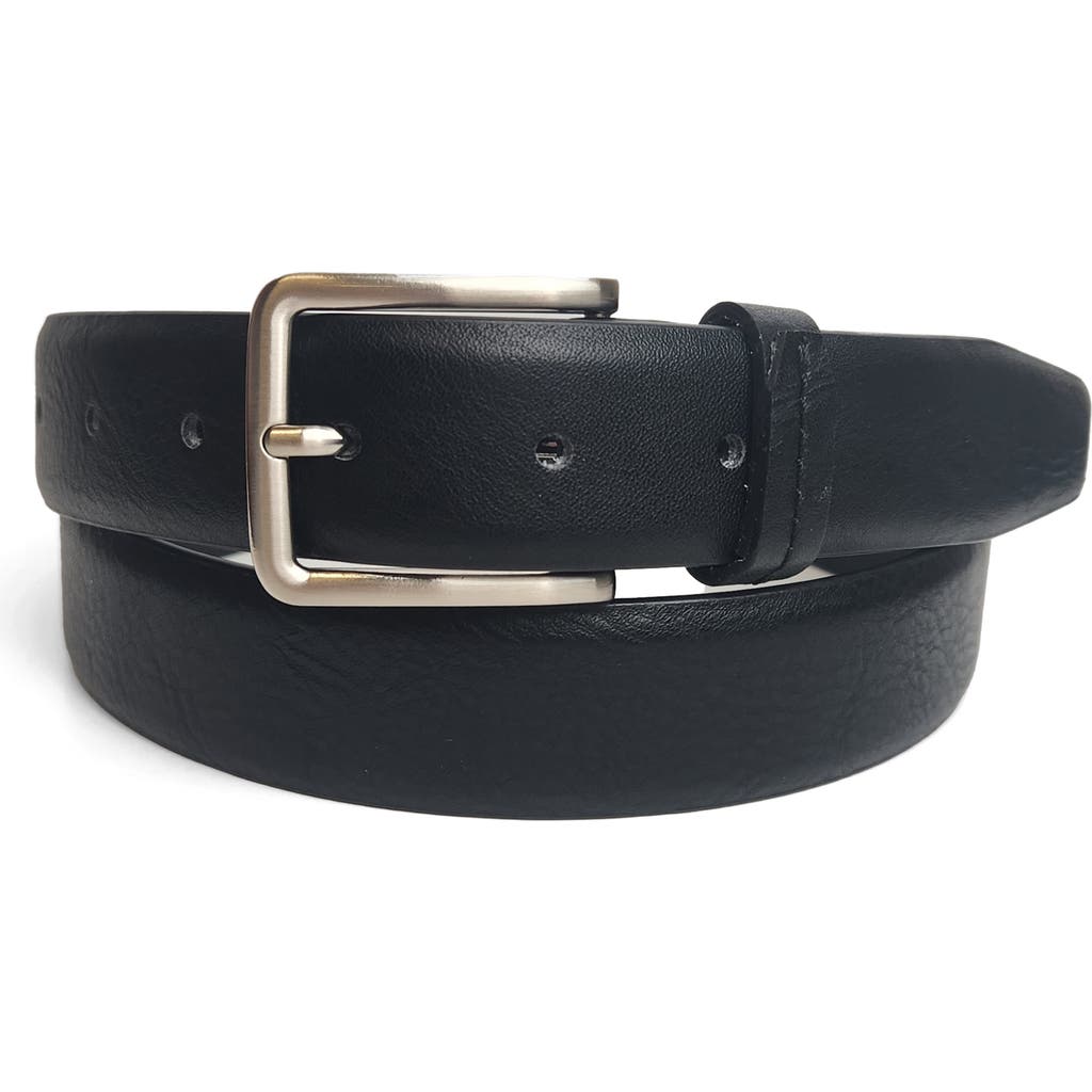 Vince Camuto Textured Leather Belt In Black