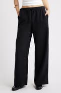 Open Edit Icon Pull-On Wide Leg Pants