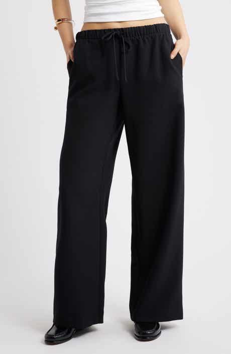 Open Edit Icon Pull-On Wide Leg Pants