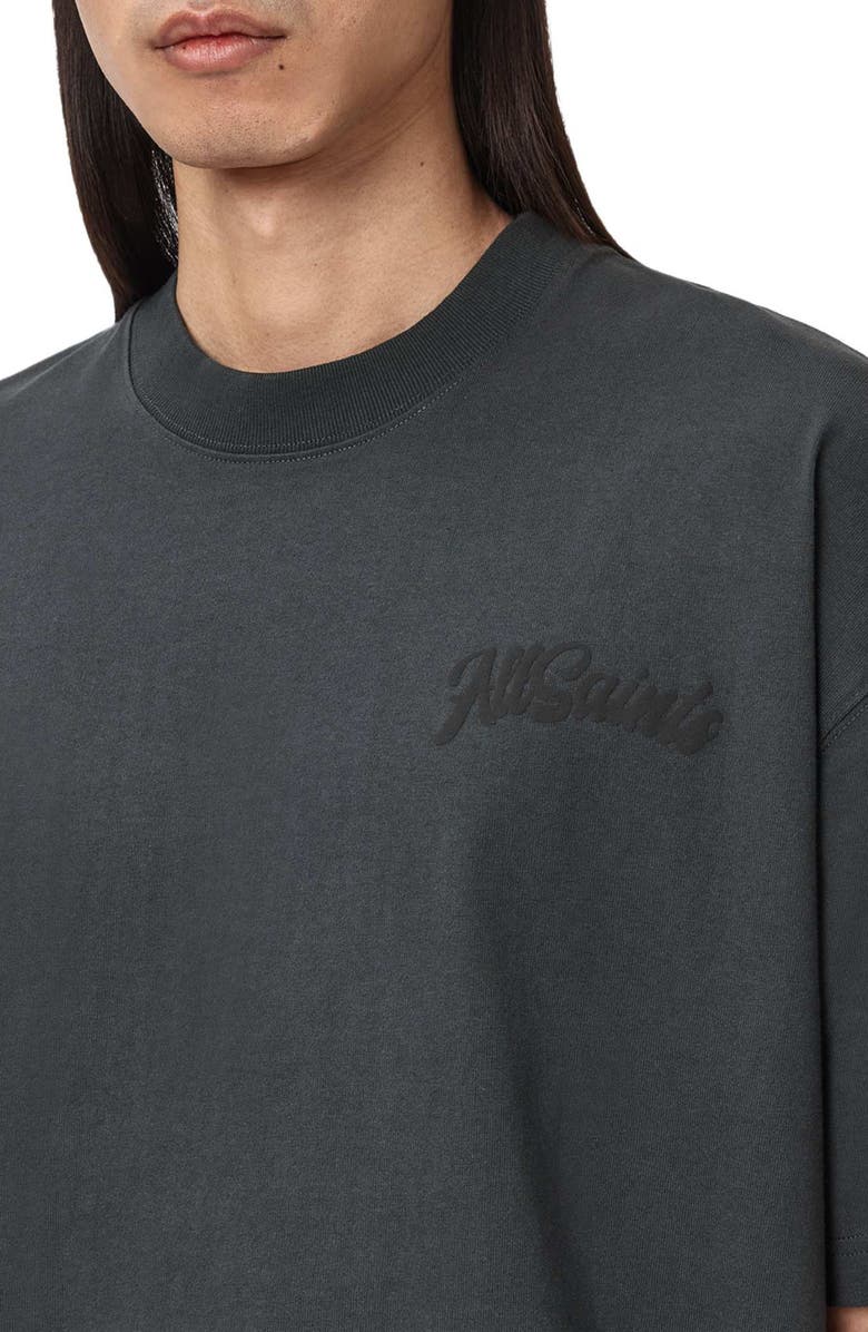 AllSaints Odyssey Cotton Graphic T-Shirt, Alternate, color, Washed Black