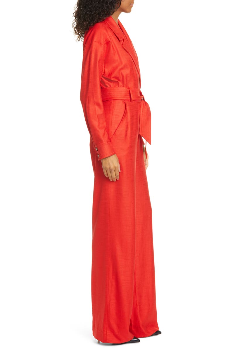 Veronica Beard Lionel Wide Leg Jumpsuit, Alternate, color, 
