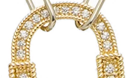 Juvell Pavé Open Pendant Two-tone Necklace In Multi