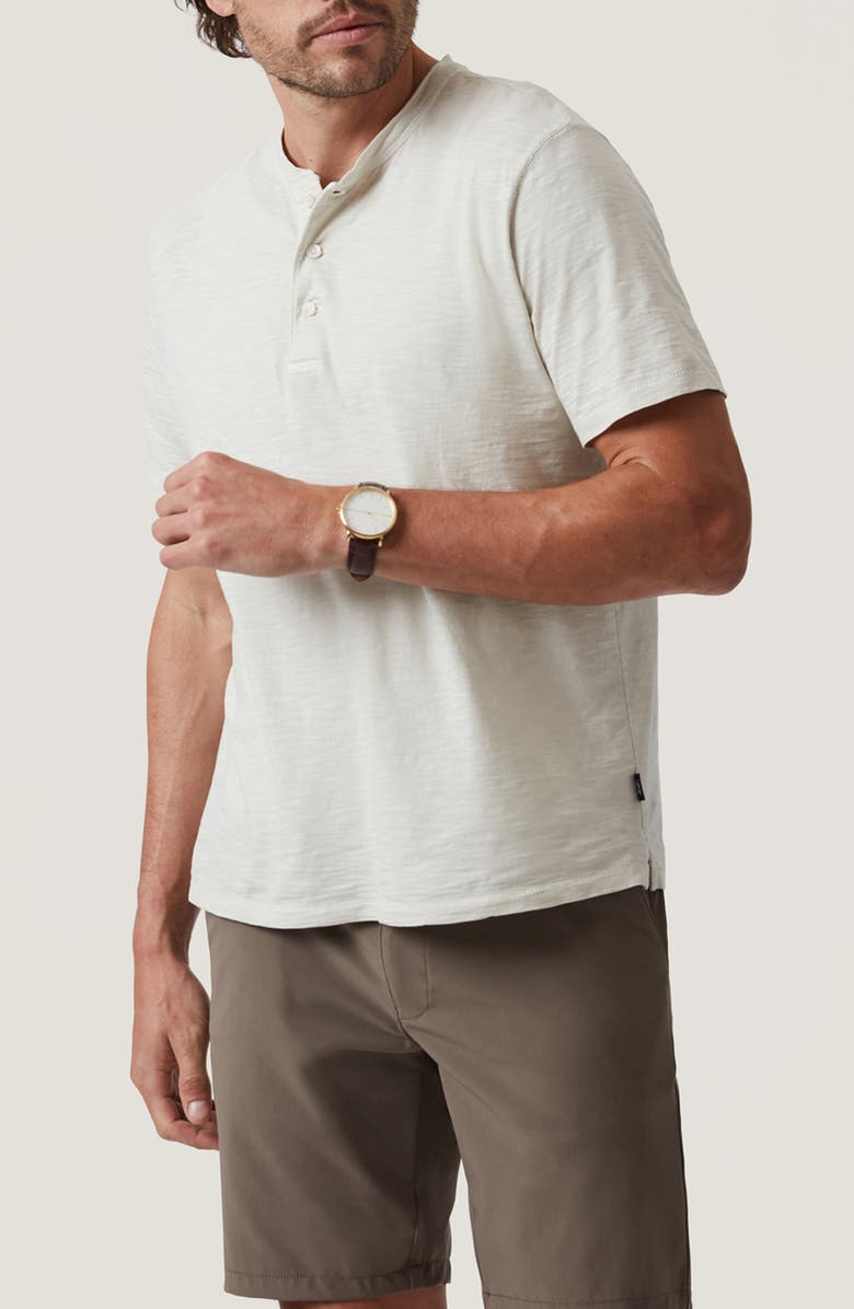 34 Heritage Slub Cotton Henley, Alternate, color, Ivory