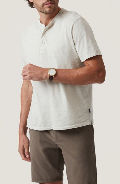 34 Heritage Slub Cotton Henley In Ivory