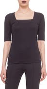Akris punto Square Neck Jersey T-Shirt