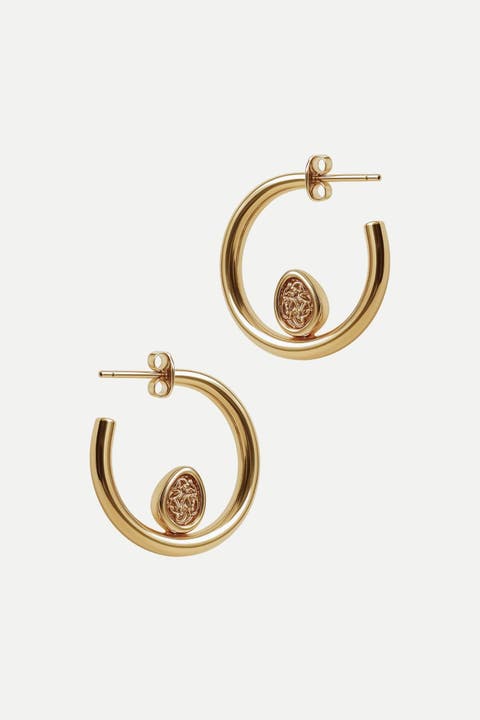 Knot Hoop Earrings