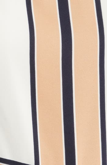 Stripe Scarf Sleeveless Maxi Dress