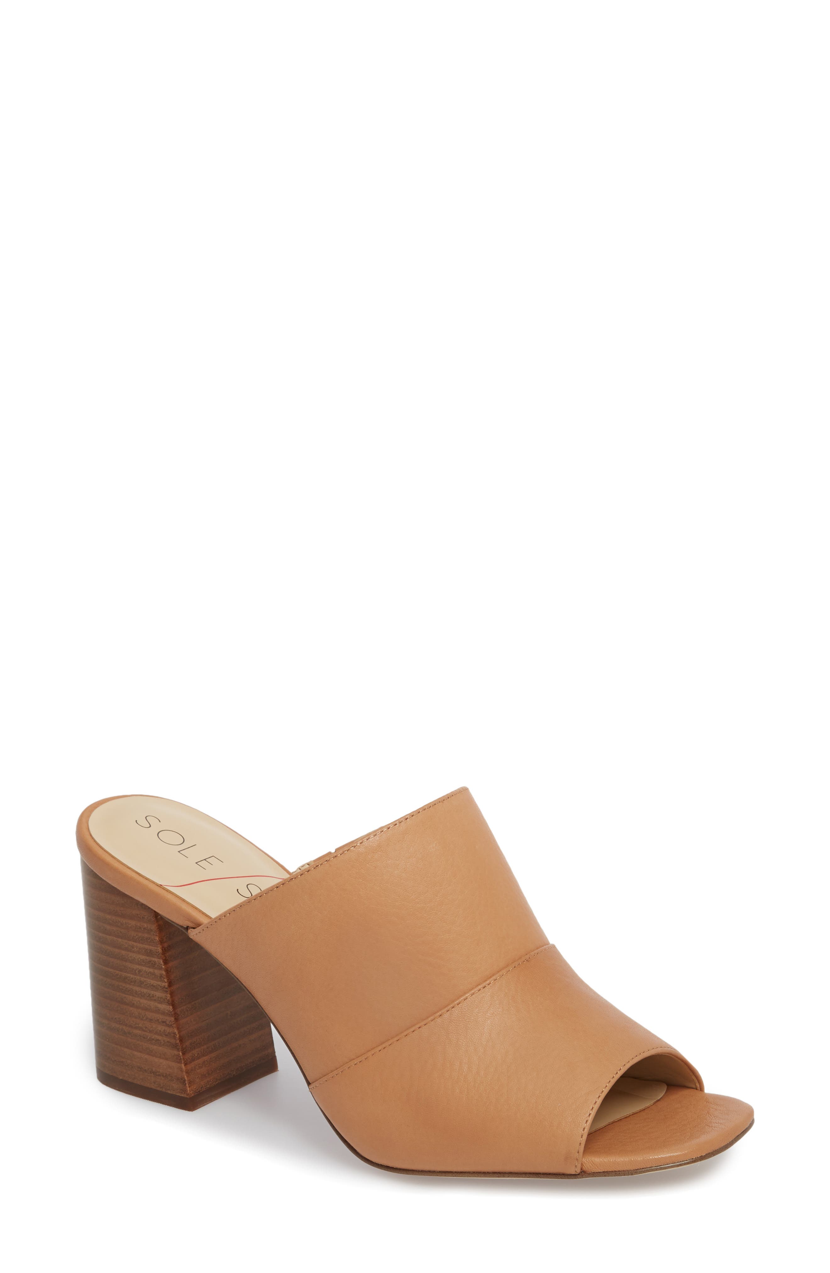 Joannah Mule, Main, color, CAMEL LEATHER