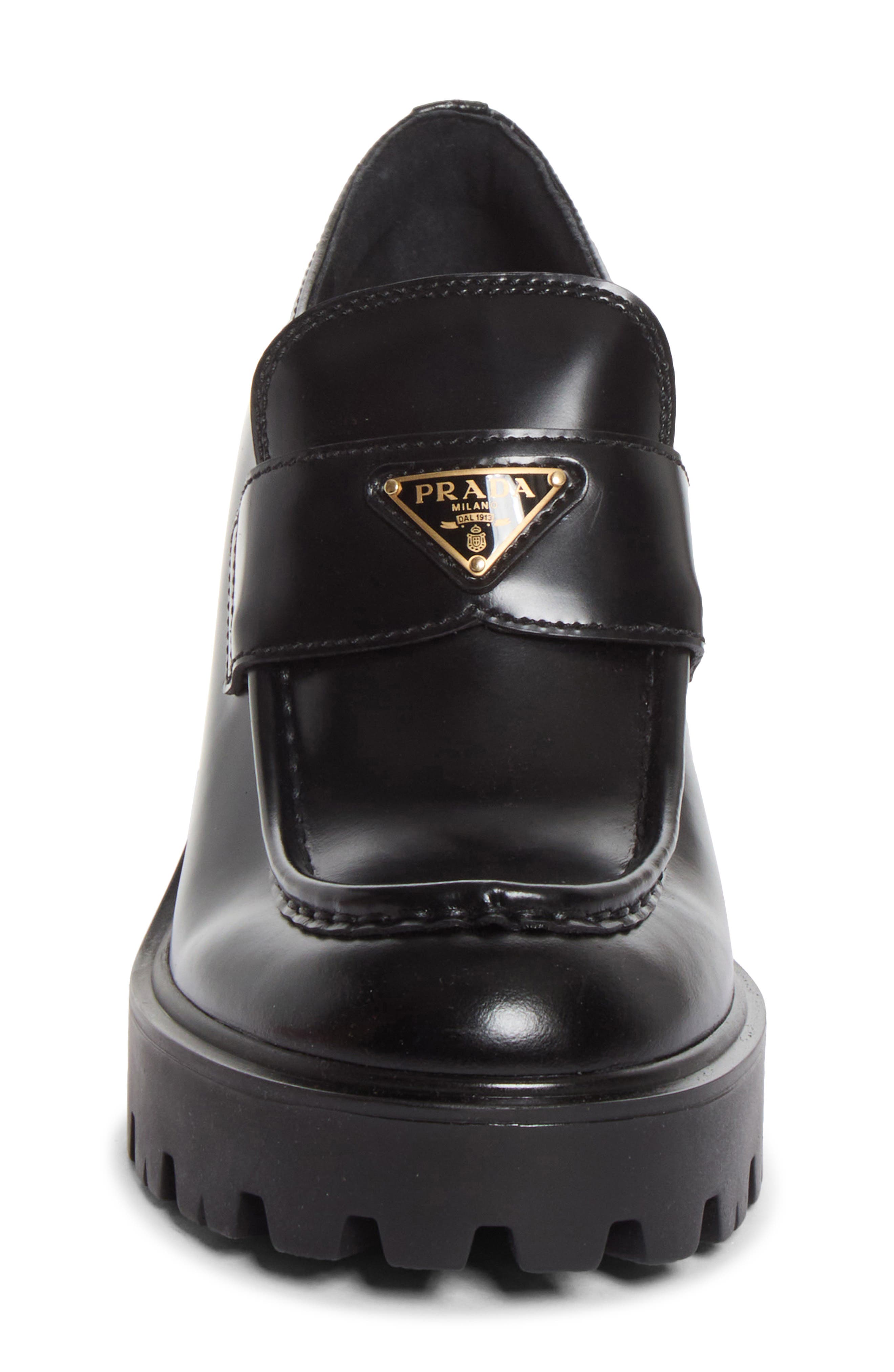 Lug Sole Loafer Pump, Alternate, color, F0002 NERO