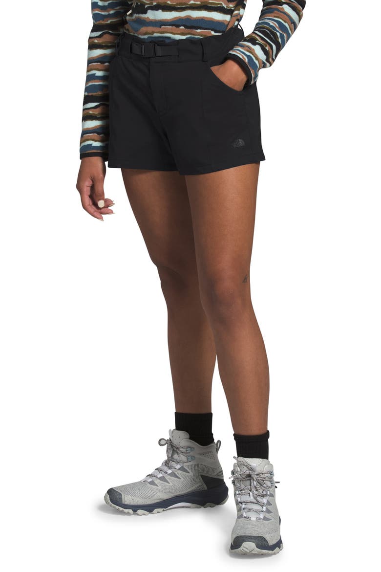 Paramount Active Water Repellent Shorts, Alternate, color, BLACK