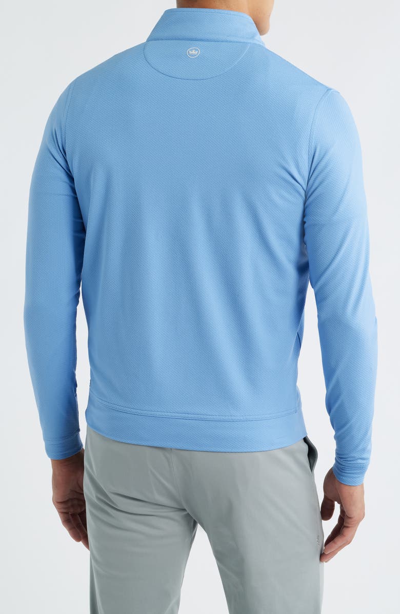 Peter Millar Perth Cross-Hatch Performance Quarter-Zip Pullover, Alternate, color, Evening Tide
