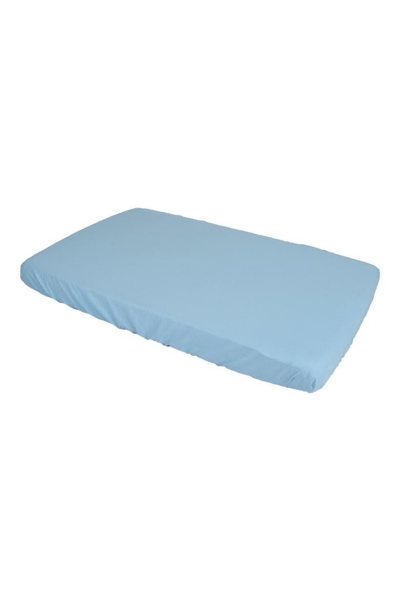 Standard Compact Crib Sheet - Blue - Set of 4, Alternate, color, Blue