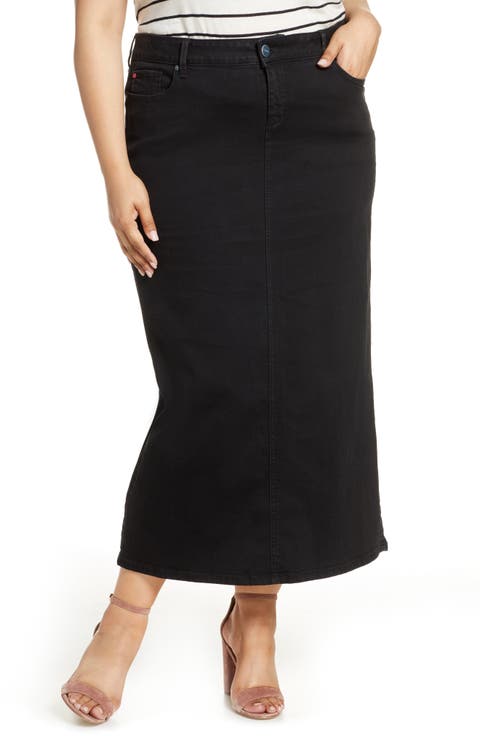 Long Denim Skirt