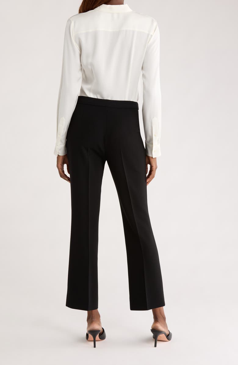 Max Mara Studio Haven Slim Fit Cady Trousers, Alternate, color, Black