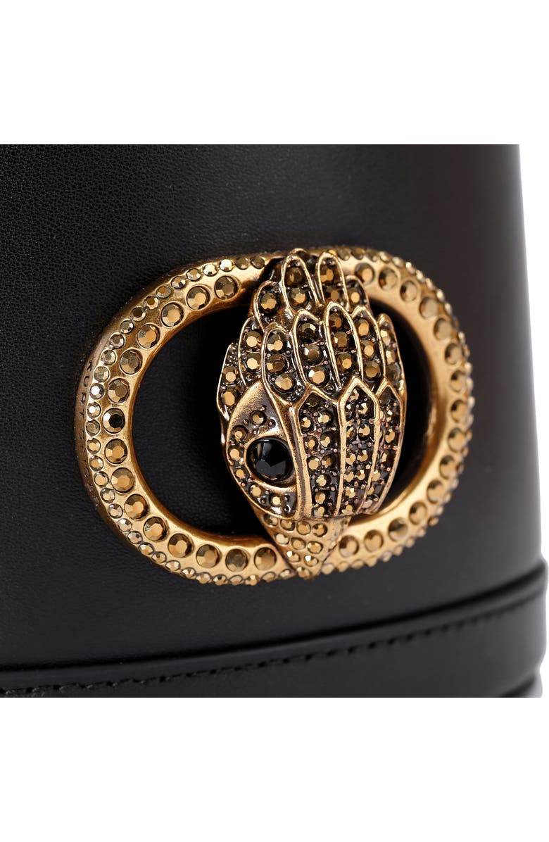 Kurt Geiger London Small Chelsea Leather Round Bucket Bag, Alternate, color,