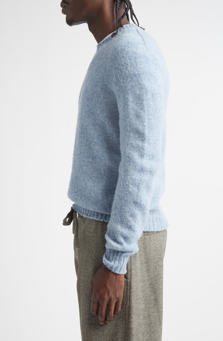 De Bonne Facture Shaggy Wool Sweater, Alternate, color, Sky Blue