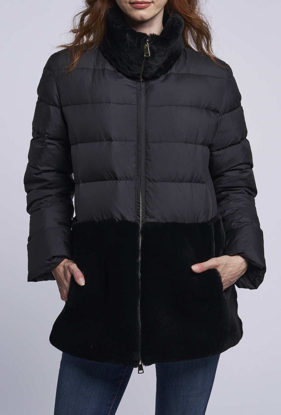 Down and Shearling Jacket