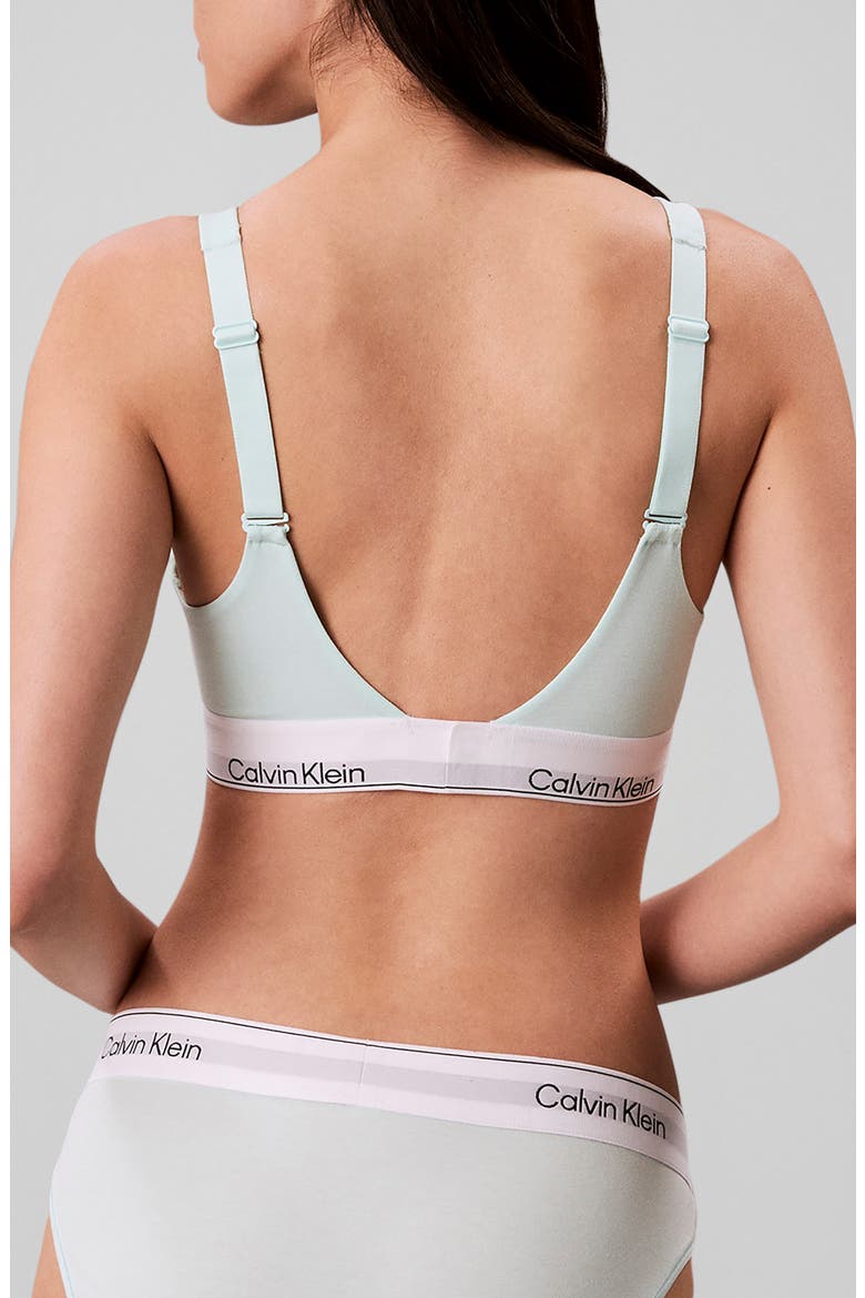 Icon Cotton Blend Bralette, Alternate, color, FEEL THE MINT