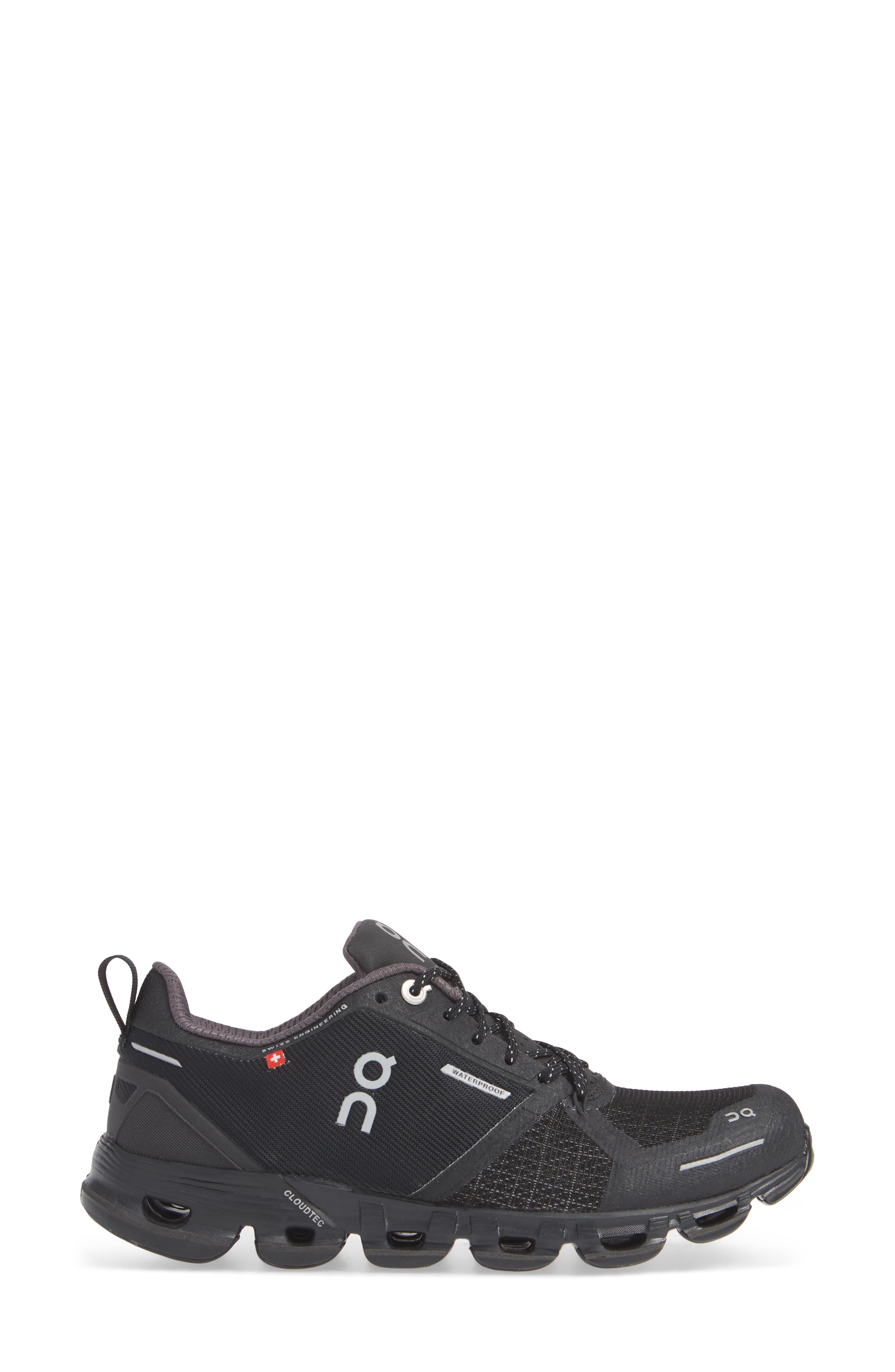 Cloudflyer Waterproof Running Shoe - Women, Alternate, color, BLACK/LUNAR