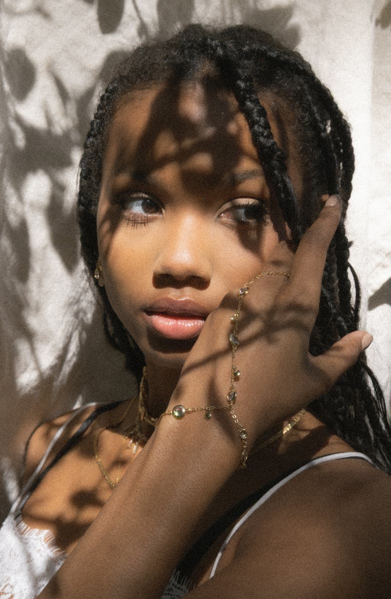 Child of Wild Astraea Station & Charm Hand Chain Bracelet, Alternate, color, Gold