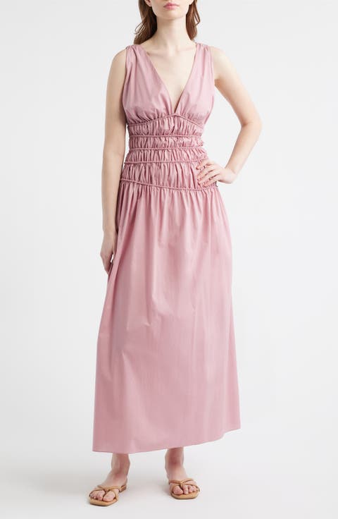 Saja Braid Detail Cotton Maxi Dress