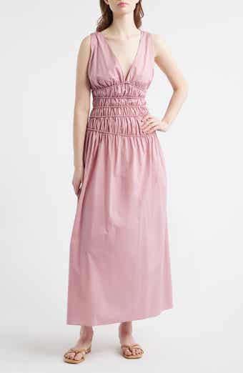 Saja Braid Detail Cotton Maxi Dress