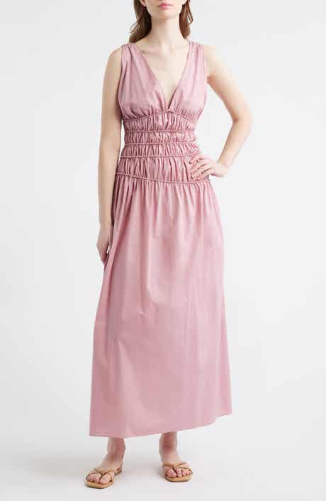 Saja Braid Detail Cotton Maxi Dress