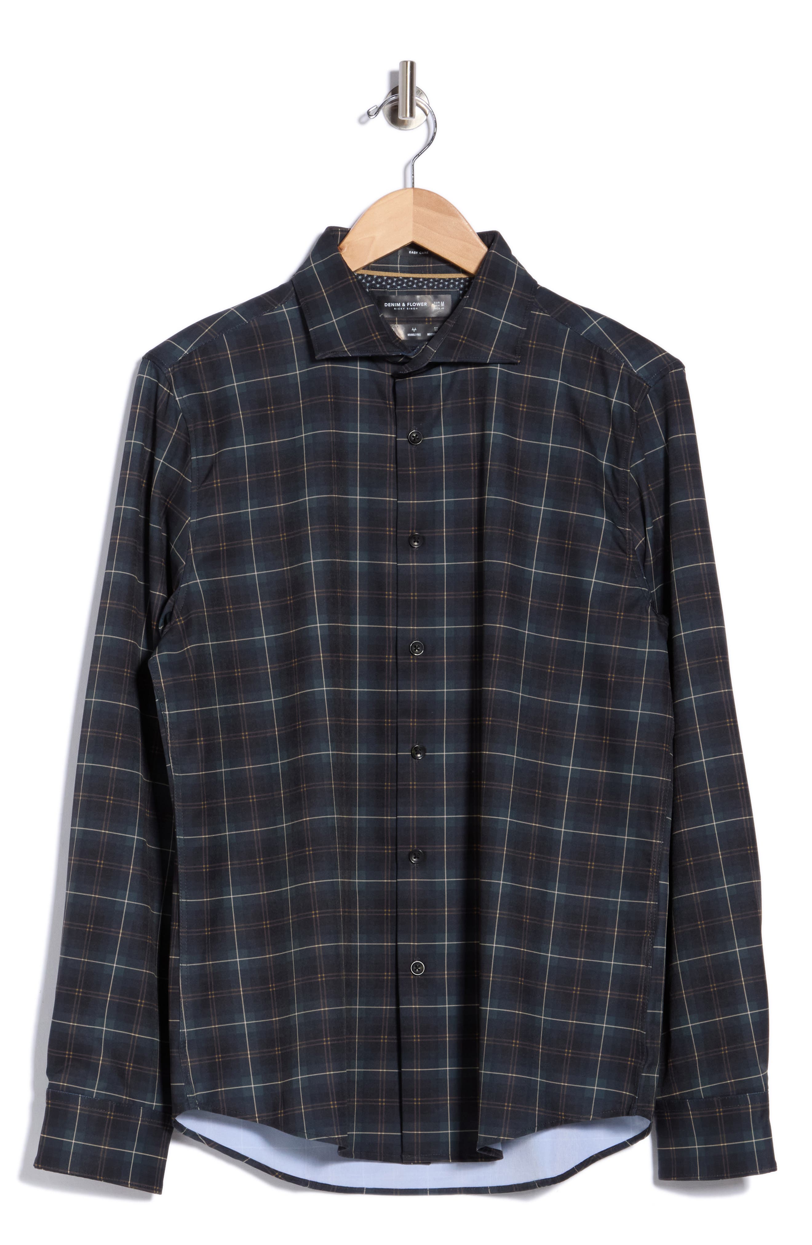Plaid Button-Up Shirt