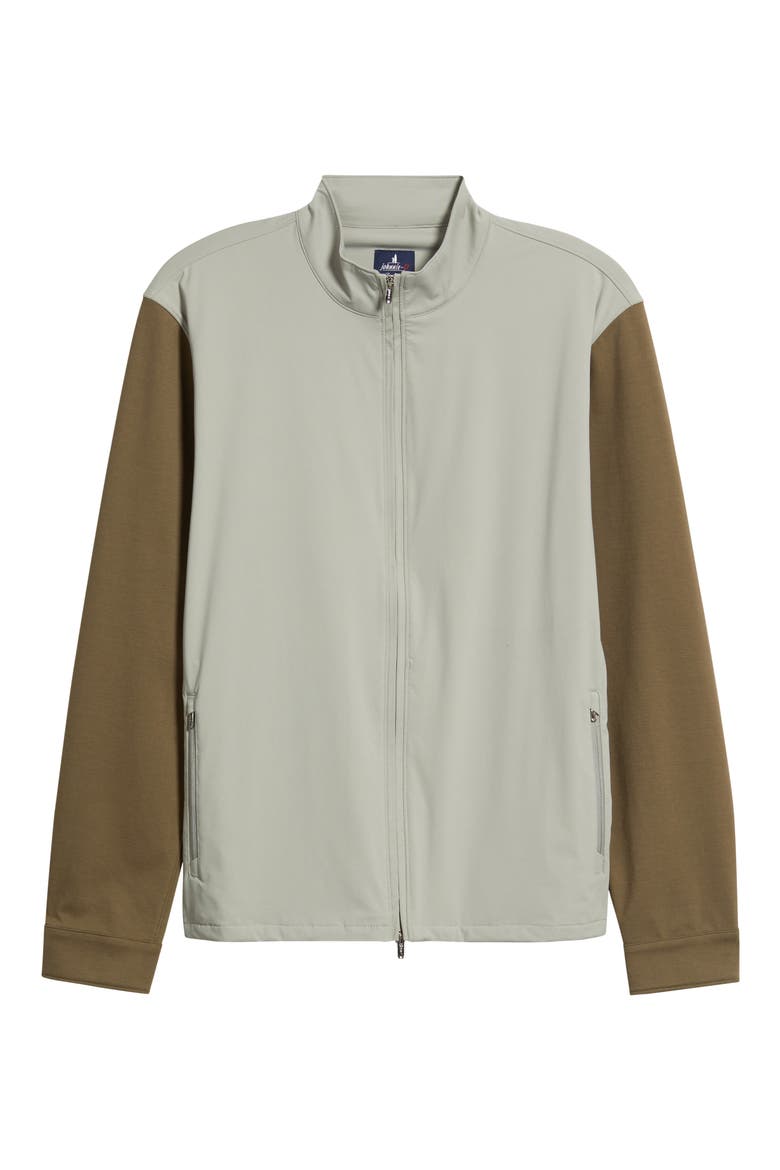 Milano Water Repellent Zip Jacket, Alternate, color, KHAKI