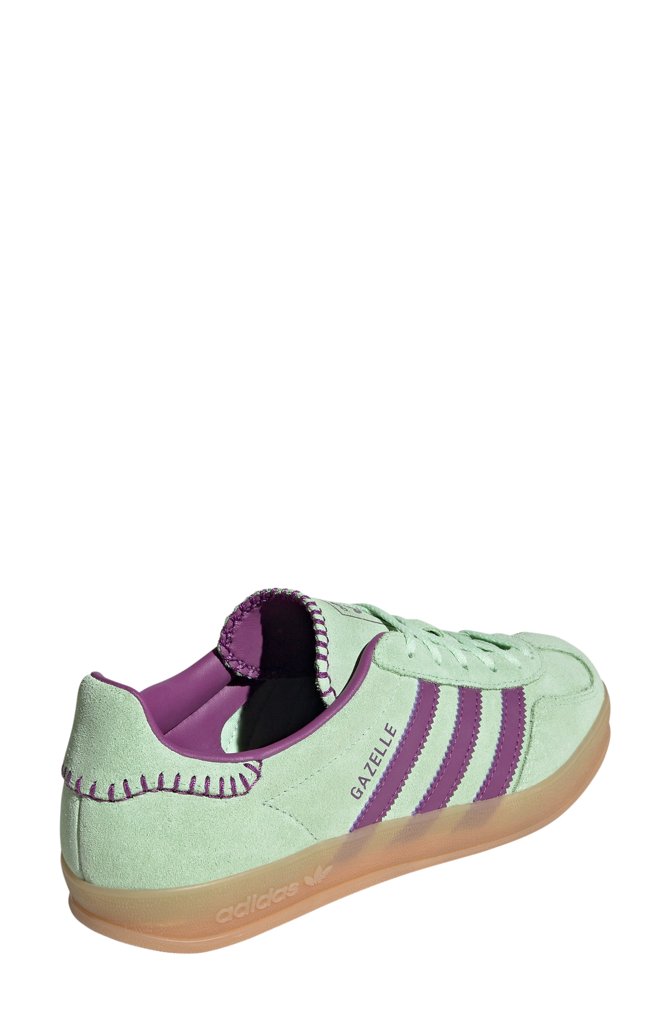adidas Gazelle Indoor Sneaker, Alternate, color, Rich Mauve/ Green Spark/ Mauve