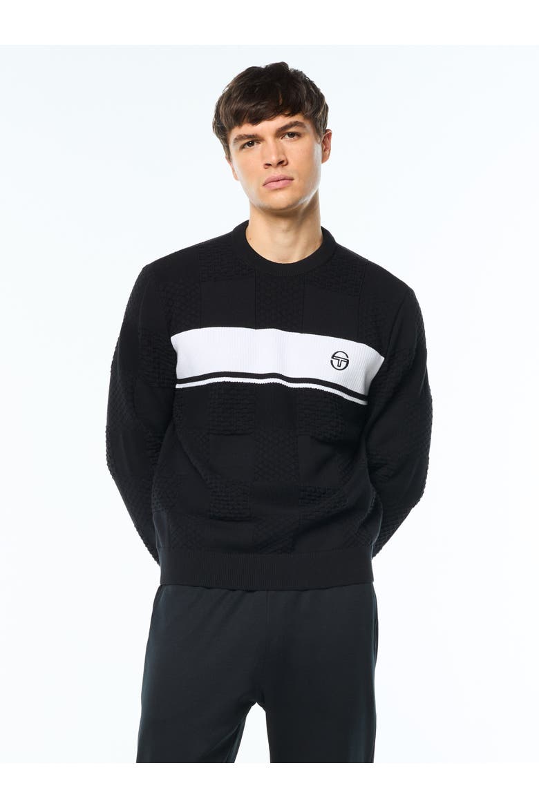 Storia Crewneck Sweater, Main, color, BLACK BEAUTY