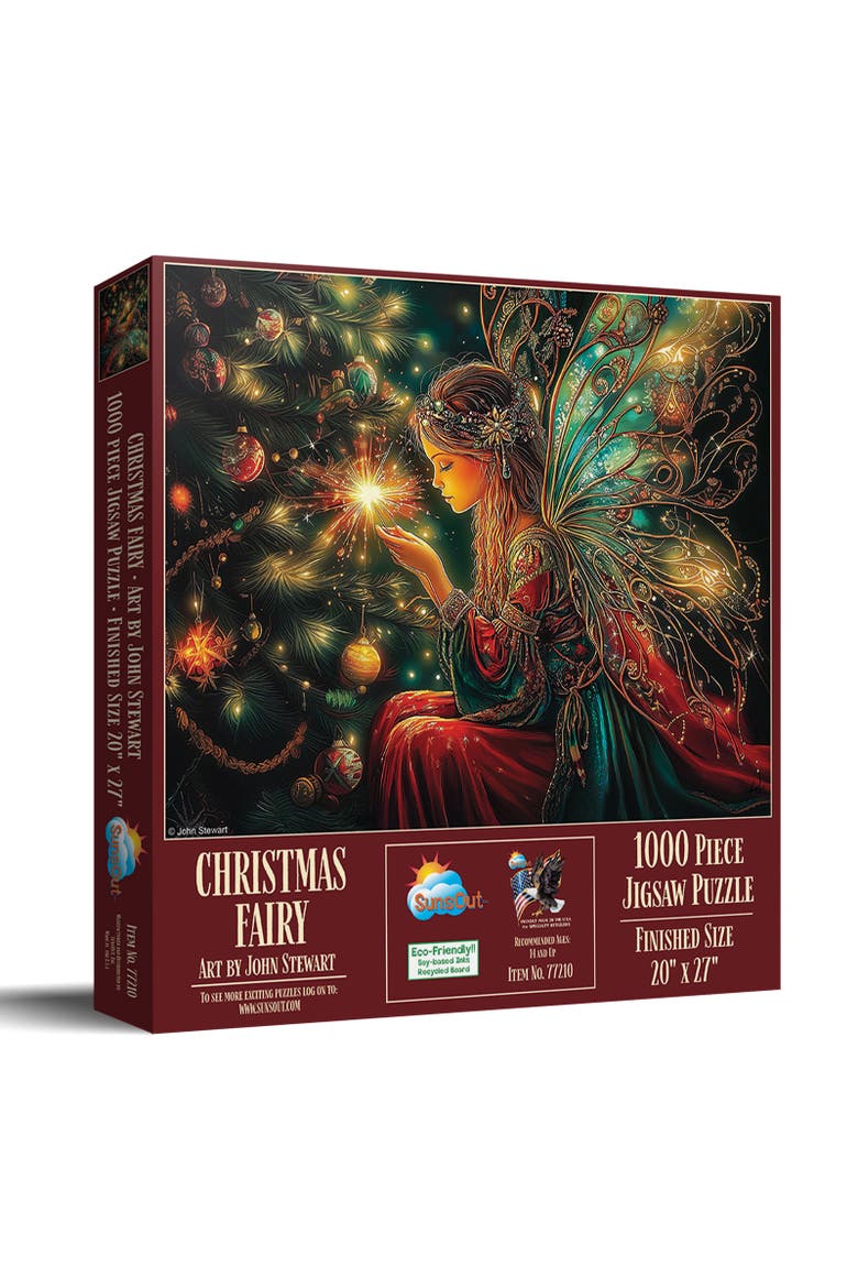 Christmas Fairy 1000 piece Jigsaw Puzzle for Adults, Main, color, Multicolor
