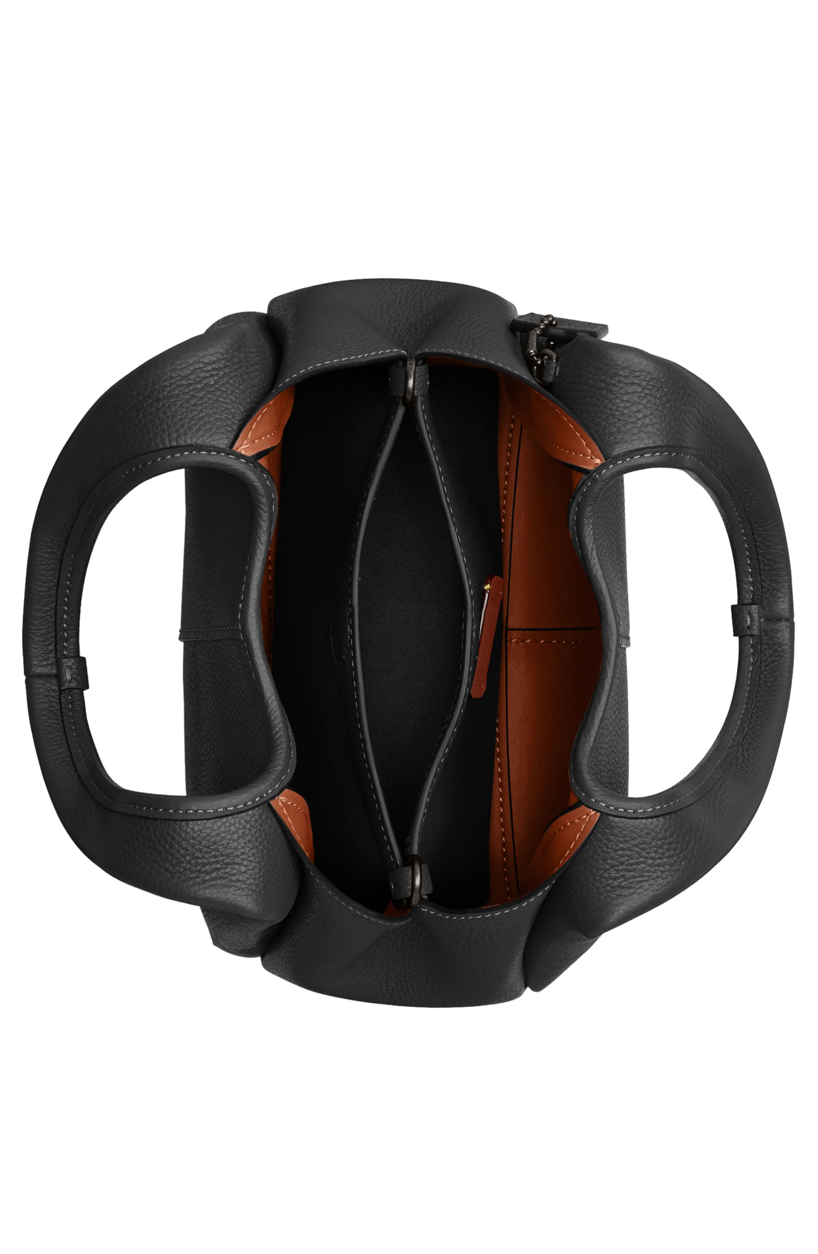 COACH Lana 23 Leather Shoulder Bag, Alternate, color, Black