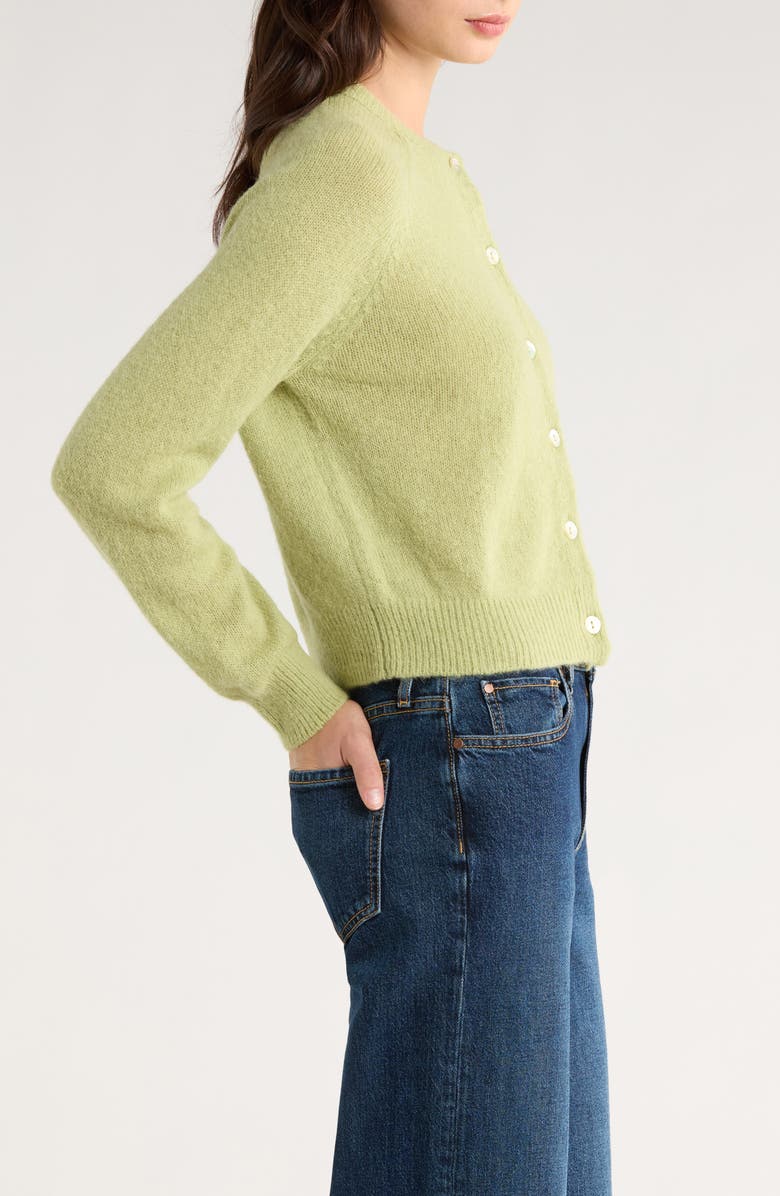 DÔEN Petra Alpaca Blend Cardigan, Alternate, color, Fernwood Green