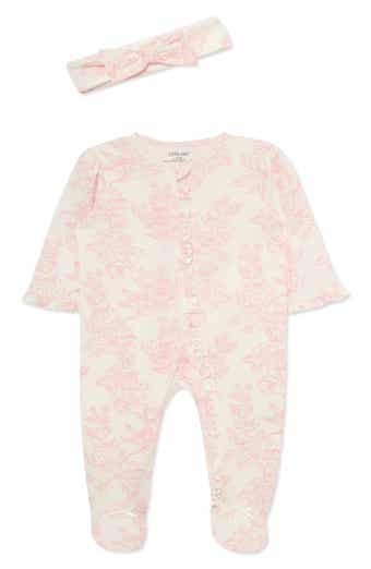 Kids' Rose Footie and Headband Set