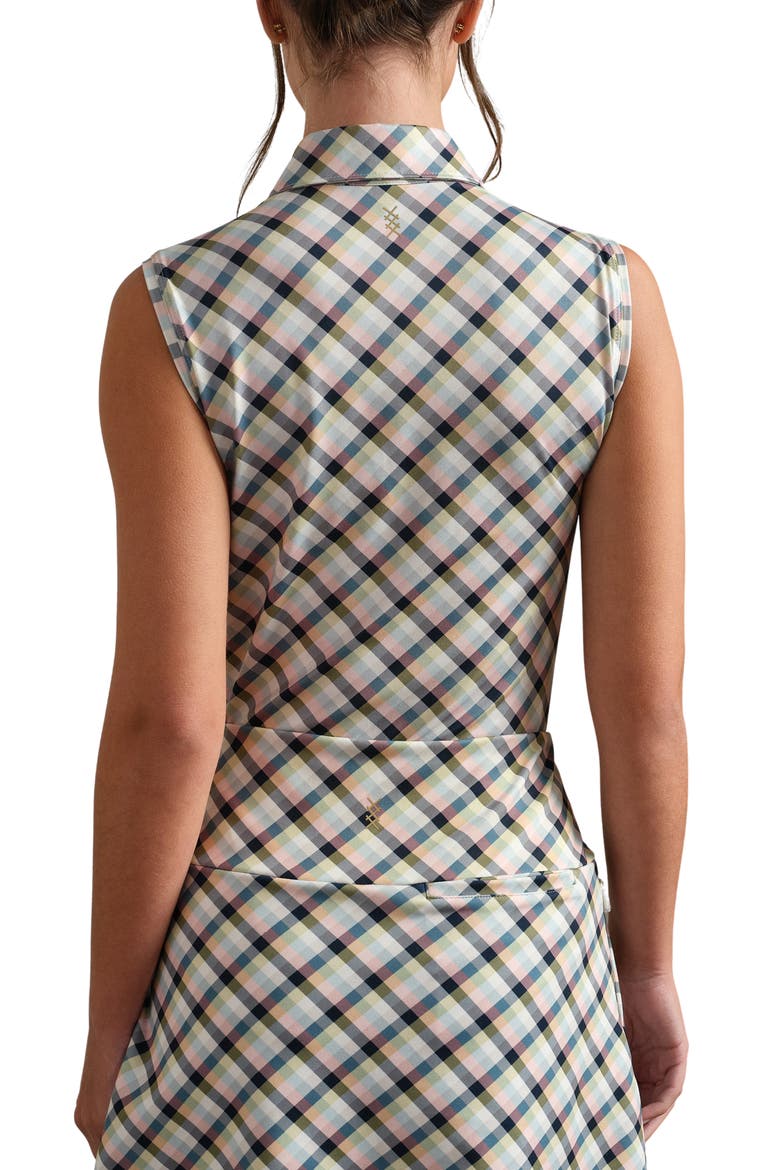 Course To Court Sleeveless UPF 50+ Polo, Alternate, color, NAVY MULTI PLAID