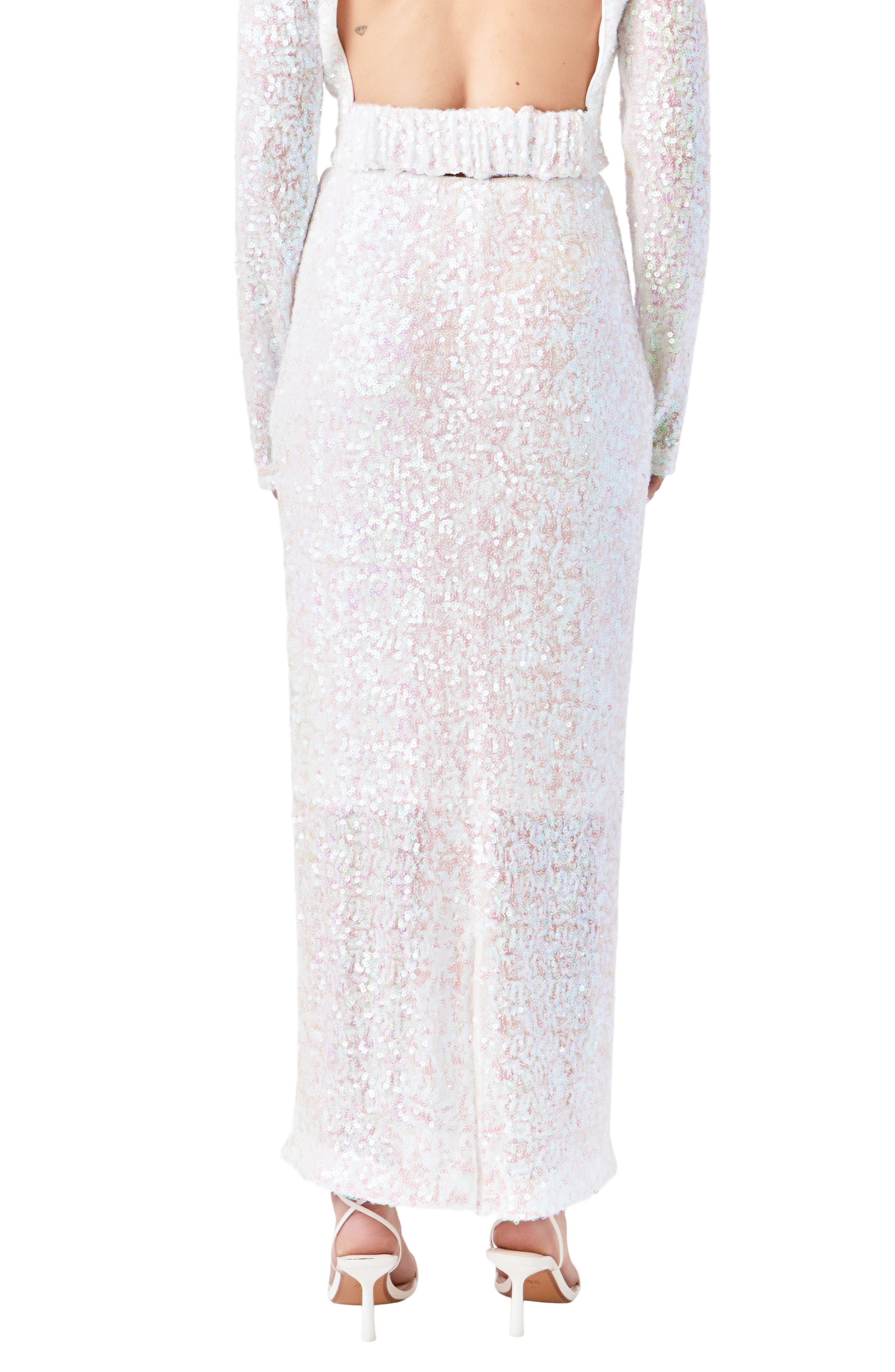 Sequin Midi Skirt - image 2